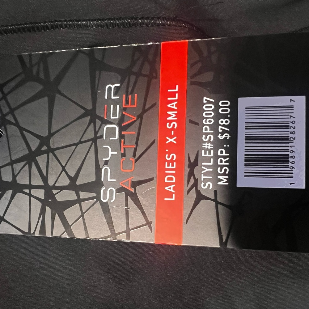 NWT Black spider women’s workout leggings XS.